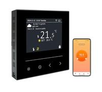 KETOTEK Thermostat sans Fil pour Chauffage au Sol Eau, Thermostat Connecté 3A, Thermostats D'ambiance Programmable Chronothermostat Compatible avec Alexa, Smart Life/Tuya App