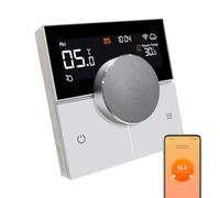 KETOTEK Thermostat WiFi 3A pour Chaudiere Gaz/Chauffage au Sol Eau, Thermostat Intelligente Programmable Chronothermostat Compatible avec Alexa Smart Life App Commande Vocale Contrôle à Distance