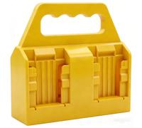 KETTKEL Support de batterie à 4 emplacements compatible avec les batteries DeWalt 20 V, étui de transport en ABS robuste avec poignée, rangement portable pour batteries 2,0 Ah-10,0 Ah (batterie non
