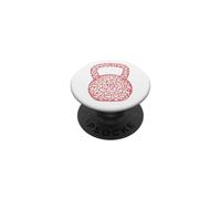Kettle Bell, Heart, Love, Gym PopSockets PopGrip Adhésif