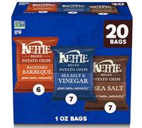 Kettle Brand Lot de 20 chips de pommes de terre, 28,3 g, 20 unités