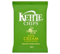 Kettle Chips - Crème sure et oignon doux (150g) - Paquet de 2