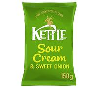 Kettle Chips mûr cheddar et oignon rouge (8 x 150g Sacs)