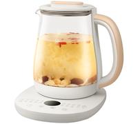 Kettle électrique 1.8L 800W THE ELECTRICE MÉLÉSION avec thermomètre et poignée Arrachement automatique pour le thé, eau chaude, base en acier inoxydable, décorations d'Halloween