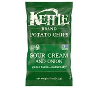 Kettle Foods - Croustilles de pommes de terre crème sure et oignon, 141,7 g