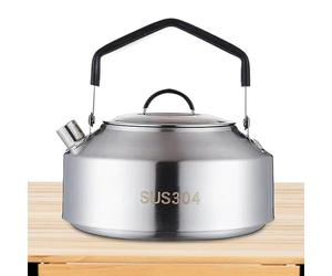 Kettle for Camping - Camp Tea Coffee Pot, Sturdy Fast Boiling Lightweight, Compact Portable Outdoor Water Kettle, Durable Aluminum Alloy Camping Picnic Cooking Pot for Hiking Backpacking Travel Advent