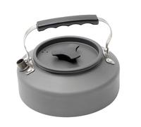 Kettle Portable Camping - Pot de thé compact 1,1 l en aluminium, Fast Heating Coffee Boiler, Lightweight Durablee Outdoor Cookware, Heat Efficient Design | Easy Grip Handle, Small Packable Size
