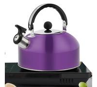 Kettle pour hobby - Thé classique en acier inoxydable Kettle avec sifflet | Induction - casaterpan mits therm-résistant à la poignée | Pfeifkessel - Utilisation extérieure de camping de cuisine