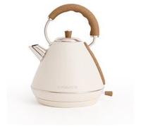 CREATE Bouilloire électrique Kettle Retro L 1,7 L Arrêt automatique Blanc & bois naturel