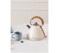 CREATE Bouilloire électrique Kettle Retro L 1,7 L Arrêt automatique Blanc & bois naturel