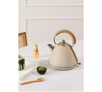 CREATE Bouilloire électrique KETTLE RETRO 1,7 L, arrêt auto, filtre anti-calcaire – Beige