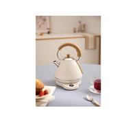 CREATE Bouilloire électrique KETTLE RETRO PRO – 1 L – contrôle de température – Blanc cassé