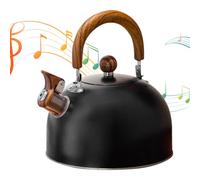 Kettle - Stainless Steel 3L, Whistling Tea Kettle With Heat Resistant Handle | Teakettle For Induction Electric Halogen Stove Top For Home Office Camping Travel Kitchen Use