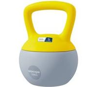 Kettlebell 10kg SPORTNOW haltère avec poignée antidérapante - Collaboration Aosom.fr x FFHandball - Gris et bleu