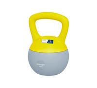 Kettlebell 6 Kg collaboration Aosom.fr x FFHandball - prise ergonomique - PVC gris jaune Jaune
