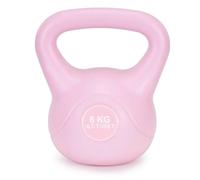 Kettlebell - ACTIGET - 6 kg - ABS durable - Poignée confortable - Finition rose