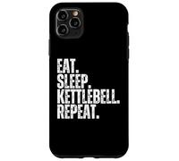 Kettlebell avec Inscription « Eat Sleep Kettlebell » pour Un entraînement Amusant Coque pour iPhone 11 Pro Max