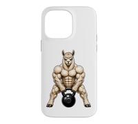Kettlebell avec Motif Lama Robuste pour entraînement de Bodybuilder Coque pour iPhone 14 Pro Max