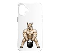Kettlebell avec Motif Lama Robuste pour entraînement de Bodybuilder Coque pour iPhone 16 Plus