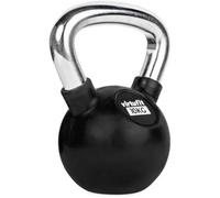 Kettlebell caoutchouc/chrome VirtuFit Noir 4 kg