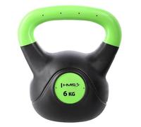 Kettlebell composite - HMS - Poids fixe - Remplissage en ciment - Plastique haute qualité - Poignée PE - Design coloré
