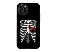 Kettlebell Cœur Squelette Ribcage Halloween Gym Entraînement Coque pour iPhone 11 Pro