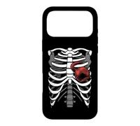 Kettlebell Cœur Squelette Ribcage Halloween Gym Entraînement Coque pour iPhone 17 Pro Max