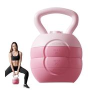 Kettlebell de musculation - Sonnette de poids réglable, équipement d'entraînement à domicile, kettlebell doux au toucher, outil de fitness débutant, poids d'exercice unisexe, cloche d'entraînement