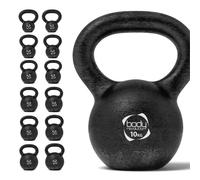 Kettlebell en Fonte 12 kg Base Plate Poignée Ergonomique Poids Musculation