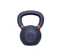 Kettlebell en fonte - 14 kg - Noir/Marron clair