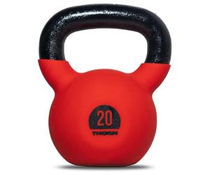 Kettlebell en fonte 20 kg avec revêtement en caoutchouc Thorn+Fit