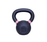 Kettlebell en fonte - 8 kg - Noir/Rose