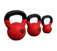 Gorilla Sports® Kettlebell - Poids de 2 à 32 kg, Individuel/Ensemble, avec Poignée, Fonte, Revêtement en Vinyle - Bouilloire de Poids, Haltère à Boule, Musculation, Entraînement, pour Fitness, Gym