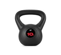 Kettlebell en Vinyle Antidérapant 10 kg, Bouilloire de Poids avec Poignée Ergonomique, Haltère à Boule pour Entraînement à Domicile de Musculation et