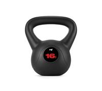 Kettlebell en Vinyle Antidérapant 16 kg Hop-Sport, Bouilloire de Poids avec Poignée, Haltère à Boule pour Entraînement à Domicile