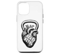 Kettlebell Funny Gym Heavy Metal Heart Fitness Coque pour iPhone 12/12 Pro
