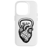Kettlebell Funny Gym Heavy Metal Heart Fitness Coque pour iPhone 14 Pro