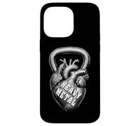Kettlebell Funny Gym Heavy Metal Heart Fitness Coque pour iPhone 14 Pro Max