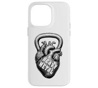 Kettlebell Funny Gym Heavy Metal Heart Fitness Coque pour iPhone 14 Pro Max