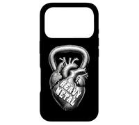 Kettlebell Funny Gym Heavy Metal Heart Fitness Coque pour iPhone 17 Pro