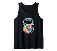 Kettlebell Funny Tie Dye Rainbow Swirl Workout Débardeur