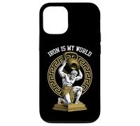 Kettlebell Greek God Gym Iron My World Funny Workout Muscle Coque pour iPhone 12/12 Pro
