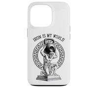 Kettlebell Greek God Gym Iron My World Funny Workout Muscle Coque pour iPhone 13 Pro