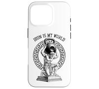 Kettlebell Greek God Gym Iron My World Funny Workout Muscle Coque pour iPhone 16 Pro