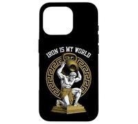 Kettlebell Greek God Gym Iron My World Funny Workout Muscle Coque pour iPhone 16 Pro