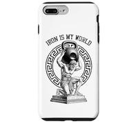 Kettlebell Greek God Gym Iron My World Funny Workout Muscle Coque pour iPhone 7 Plus/8 Plus