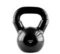 Kettlebell - HMS - KNV08 - 8 kg - Vinyle - Fonte - Noir