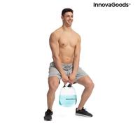InnovaGoods - Kettlebell Gonflable à Eau 10L, Entraînement Full Body, Exercices de Force et d’Équilibre, Guide d’Exercice Inclus, Transparent, PVC