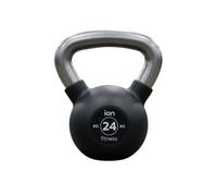 Kettlebell ION Fitness revêtu de caoutchouc - 24kg