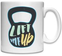 Kettlebell Lift Me Up Workout Out Tasse en céramique blanche